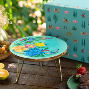 Modern Wooden Dessert <b>Stand</b> Sleek Design With Stable Base Ideal For Contemporary Table Styling And Stylish Dessert Serving - Product Image 6