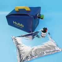 Sac en boîte personnalisé de 1L, 2L, 3L, 5L avec sac intérieur en aluminium et bouchon à vis, pour café froid, jus, vin, thé et autres boissons
