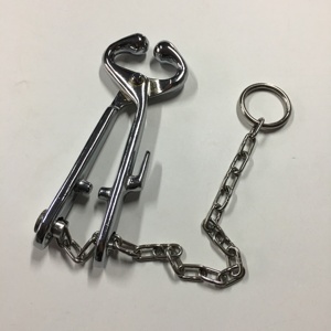 Premium Quality Reusable Stainless Steel Cattle Bull <b>Nose</b> Holder with Chain Veterinary Livestock Restraint Tool Farm Use Tegra - Product Image 6