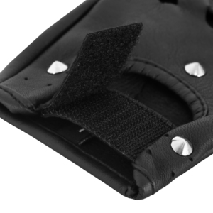 Custom Premium Napa Leather Fingerless Driving <b>Gloves</b> Unisex Half Finger Biker Motorcycle Cycling <b>Gloves</b> Wholesale Manufacturer - Product Image 5