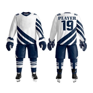 Maillot de hockey sur glace professionnel personnalisé avec logo, impression par sublimation, respirant, uniforme en polyester pour adultes - Product Image 4
