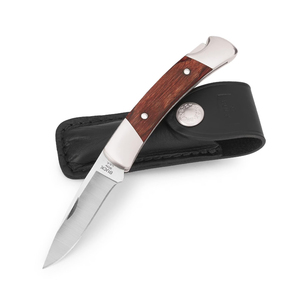 High-Quality 110 Outdoor Folding Hunting <b>Pocket</b> Knife Solid Wood Handle High Carbon Steel Blade Camping Knife OEM - Product Image 3