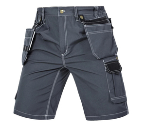 Men's Heavy Duty Multi-Pocket <b>Cargo</b> <b>Work</b> Shorts Holster Tool Pockets Durable Construction Workwear Summer Safety Shorts OEM - Product Image 1