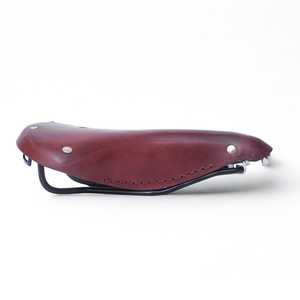 Asiento de Bicicleta de Cuero Clásico M.A Leathers B17 Marrón, Diseño Remachado, Rieles de Acero con Recubrimiento Negro, Amortiguación de Impactos, Comodidad para Carretera y MTB - Product Image 5