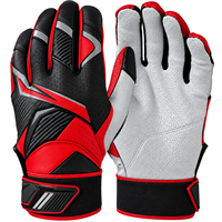 Gants de frappe de qualité supérieure, design premium, fermeture auto-agrippante, cuir respirant, paume antidérapante, pour le baseball.
