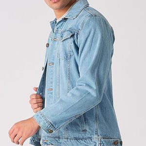 Veste en jean rose délavé à l'acide avec logo personnalisé, design vintage, fermeture éclair, imprimé, pour homme - Product Image 5
