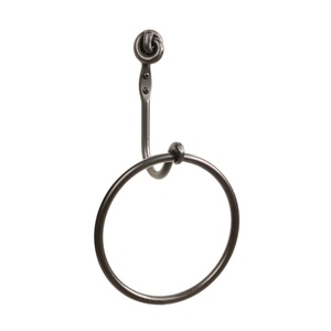 Support de serviette en fer design pour salle de bain, avec quincaillerie d'installation facile incluse pour une pose rapide - Product Image 4