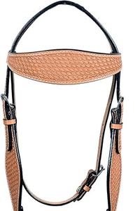 อุปกรณ์ขี่ม้าหนังแท้แบบตะวันตก ตกแต่งด้วยขนสัตว์ถักมือ ทนทาน พร้อมสายบังเหียนโลหะ - Product Image 5