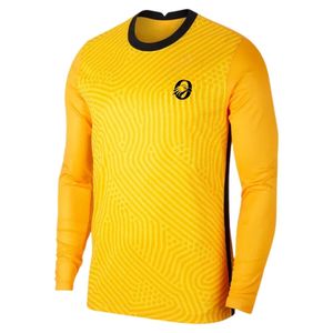 เสื้อฟุตบอลแขนยาวสีเหลืองสำหรับผู้ชาย แบบซับลิเมชั่น ผลิตจากโพลีเอสเตอร์ เหมาะสำหรับการฝึกซ้อมและการแข่งขันกีฬา - Product Image 1