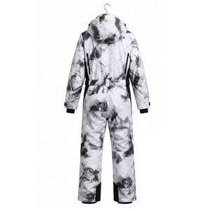 Winter Ski Suit For Men One Piece <b>Waterproof</b> Snowboard Jumpsuit Warm Insulated Windproof Snow Sports Apparel Custom Design - Product Image 2
