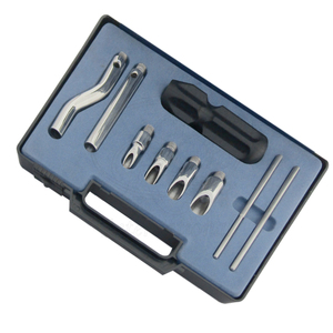 Kit de 9 Elevadores Dentales Burgess Wolf Tooth con Cabeza en Forma de V, Acero Inoxidable con Acabado Satinado, Reutilizables, con Caja de Plástico - Product Image 4