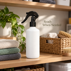 Botella de Spray con Gatillo de 300 ml de HDPE para Cocina |   Contenedor de Limpieza de Plástico Reutilizable para Superficies de Vidrio del Baño y Productos de Cuidado del Hogar - Product Image 4