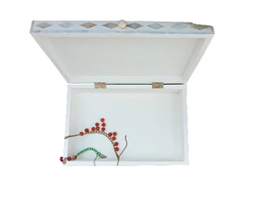 Handmade Bone Inlay Wooden <b>Keepsake</b> Jewelry <b>Box</b> Mother of Pearl Gift Item - Product Image 3