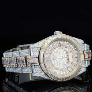 Reloj de Lujo para Hombre Splendid Gilt Jewelry con Moissanita, 28 mm, Acero Inoxidable, Movimiento Analógico ETA, Cristal de Zafiro, Cierre Oculto, 10 m - Product Image 5