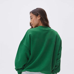 Sweat-shirt personnalisé pour femme en molleton bouclette, style streetwear décontracté, col rond, fabrication usine - Product Image 3