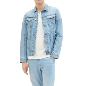 Latest Design Stylish Fashionable <b>Men</b> <b>Denim</b> <b>Jacket</b> 100% Cotton Coated Stand Eco-Friendly Comfortable High Street Style Wholesale - Product Image 4