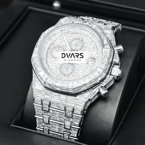 Reloj de Pulsera Mecánico Automático Refinado, Cristal de Zafiro, D Color VVS1, Diamante Moissanita, Acero Inoxidable, Resistente al Agua, de Lujo - Product Image 2