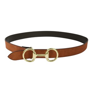 Cinturón de Gamuza con Hebilla de Metal Dorado, Diseño Clásico para Mujer y Hombre, Estilo Ecuestre, Cinturones y Accesorios de Cuero Genuino - Product Image 2