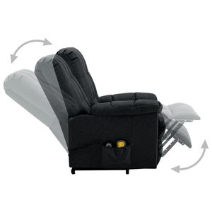 เก้าอี้นวดปรับเอนด้วยไฟฟ้าผ้าสีเทาเข้ม - Product Image 4