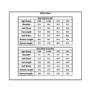 Kurta roja estampada de algodón con dhoti para niños-T-Red kurta roja - Product Image 2