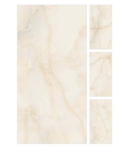 กระเบื้องพอร์ซเลนขัดเงา CLARE BEIGE First Choice Onyx ขนาด 24x48 นิ้ว ผิวมันเงา กระเบื้องวิทริฟายด์ สำหรับอพาร์ทเมนท์ทันสมัย ยี่ห้อ Novac Ceramic - Product Image 1