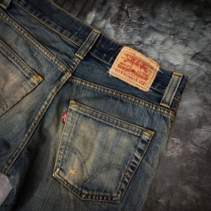 Jeans de Mezclilla Rectos de Primera Calidad, Algodón y Spandex Transpirables, Desgastados, con Logotipo Personalizado para Hombre, Color Lavado - Product Image 5