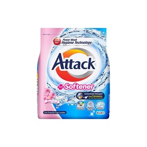 700g X 12 Pack Japan Attack Detergente en polvo con suavizante de telas Solución de lavandería conveniente - Product Image 1