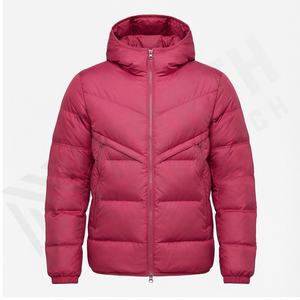 Chaqueta acolchada informal de invierno para hombre, diseño personalizado con cuello alto, cierre de cremallera de burbuja, proceso de revestimiento largo - Product Image 2