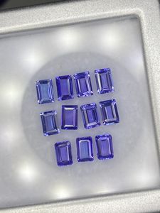 Tanzanita natural de forma octogonal, color azul, piedra preciosa facetada de 6x4mm, 7x5mm, 6x8mm, piedras sueltas para la elaboración de joyería. - Product Image 6