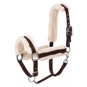 Licol pour cheval Western en polaire, imprimé sur mesure, sangle en nylon réglable, équipement d'équitation durable, licol d'entraînement pour chevaux, OEM en gros - Product Image 3