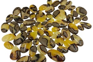 Lote al por Mayor de Cabujones de Cuarzo Septariano Natural ARTSJEWELS |   Piedra Septaria Amarilla de Rajasthan |   Fabricación de Joyería Suelta - Product Image 4