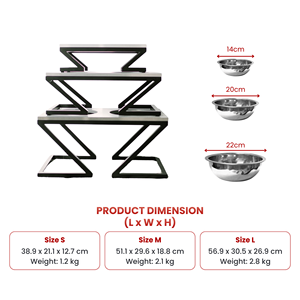 Comederos Elevados para Perros de Acero Inoxidable, Comederos Elevados para Gatos con Soporte de Madera, Comedero para Perros, Tazón para Comida de Mascotas, Accesorios para Mascotas - Product Image 2