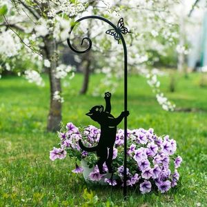 Ornements de jardin en fer forgé pour l'extérieur, résistants aux intempéries, pour installations décoratives sur pelouse pendant les saisons d'automne et les fêtes. - Product Image 1