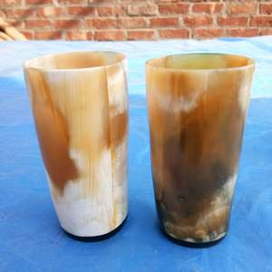 Tasse en corne de bœuf véritable de haute qualité, artisanale, style rustique, vente en gros au meilleur prix - Product Image 6