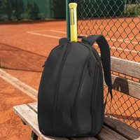 Sac à dos de sport personnalisable grande capacité avec fermeture éclair pour raquettes de tennis et de badminton, compartiment à chaussures intégré