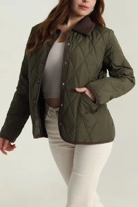 Vestes matelassées en peau de mouton pour femmes fabriquées en usine, en fibre de bambou respirante, en toile, pour l'hiver et les activités de plein air, de haute qualité, best-seller - Product Image 4