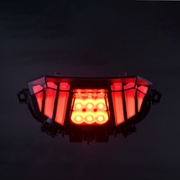 Luz Trasera LED para Motocicleta, ABS+PC, para MT-09 2024-2025, con Certificación E-Mark, Luz de Freno Integrada con Señal de Giro, Color Humo