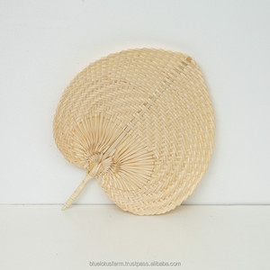 แฟนของผลิตภัณฑ์ราคาที่ดีที่สุดฤดูร้อนมือปาล์มใบแฟชั่นแฟนมินิ Raffia พัดลมพัดลมขนาดเล็กสไตล์ดั้งเดิมตกแต่งงานแต่งงาน - Product Image 6