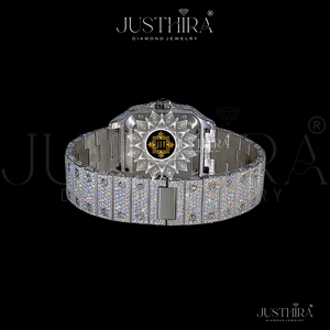 Exportador Indio de Relojes de Cuarzo con Diamantes Moissanite, Logotipo Personalizado, Fabricante de Relojes de Lujo OEM ODM, Disponibles para la Venta - Product Image 3