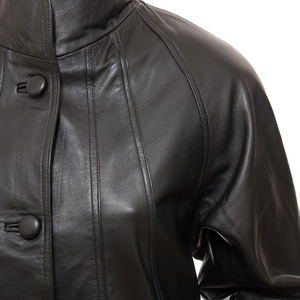 Chaquetas de Cuero para Mujer, Nuevas, Elegantes, Casuales, de Color Sólido, Chaqueta de Cuero Genuino para Mujer, Súper Calidad, Precio Accesible - Product Image 3