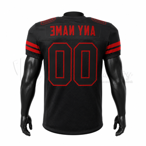 เสื้อฟุตบอลอเมริกันขายดีที่สุดสำหรับทุกเพศทุกวัย ชุดยูนิฟอร์มสั่งทำพิเศษสำหรับผู้ใหญ่ ผลิตจากโพลีเอสเตอร์ 100% แห้งเร็ว พร้อมหมายเลขทีม - Product Image 2