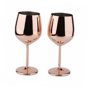 Verre à vin en métal au design traditionnel, plaqué cuivre, pour les bars, les fêtes, verre à vin rouge à long pied, verre à cocktail - Product Image 4