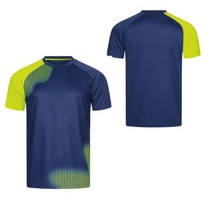 Maillot de sport personnalisé avec logo sur le devant, séchage rapide, 100% polyester, pour hommes et femmes, pour le tennis, le badminton, uniforme d'équipe OEM - Product Image 1