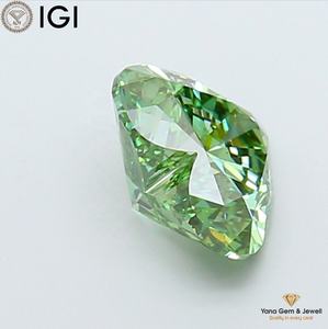 Diamante Cultivado en Laboratorio CVD de Color Verde Intenso, Claridad VS1, con Certificado IGI, Corte Corazón de 1.50 Quilates para Joyería de Diseño - Product Image 4