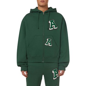 Ensemble sweat-shirt et jogging en molleton doux brossé avec patchs brodés imprimés, style streetwear, avec poignets côtelés, 100% coton - Product Image 3