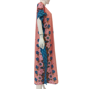 Women Kaftan Nightgown Short-Sleeved Soft Polyester/Rayon Comfortable Daily Use by Chrysanta - Product Image 3