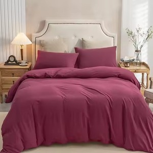 Ensemble de housse de couette en coton doux de haute qualité avec 2 taies d'oreiller pour un sommeil confortable pour la maison ou la décoration d'hôtel - Product Image 2