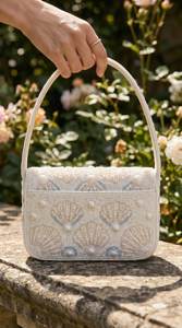 Bolso de Mano Bordado con Cuentas a Bajo Precio para Mujer, Elegante Bolso de Hombro para Atuendos Tradicionales, Ropa Festiva y Moda de Fiesta - Product Image 5