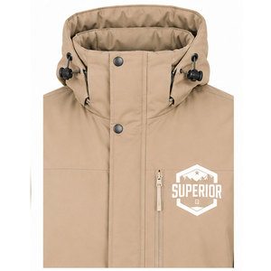 Veste parka d'extérieur haute performance pour homme avec revêtement imperméable, taille ajustable, doublure intérieure douce et fermeture éclair robuste - Product Image 3