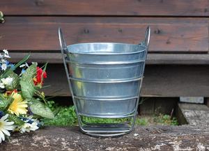 Cubo Metálico Multiusos para Limpieza, Jardinería y Almacenamiento - Product Image 1